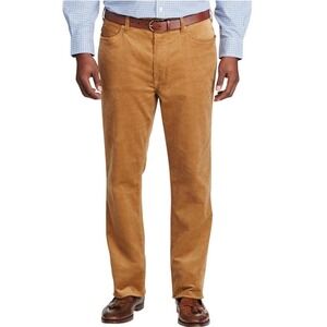 Polo Ralph Lauren Mens Corduroy Pants 38x32 Tan Beige Straight Fit Classic 5pock